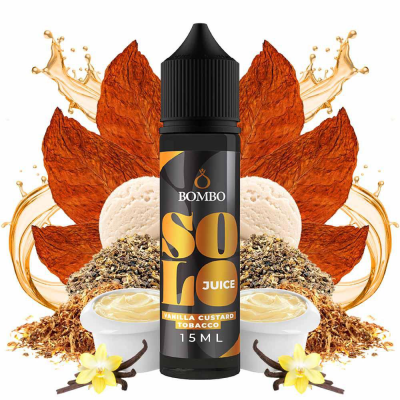 Bombo Solo Juice Vanilla Custard Tobacco Flavor Shot 15ml/60ml